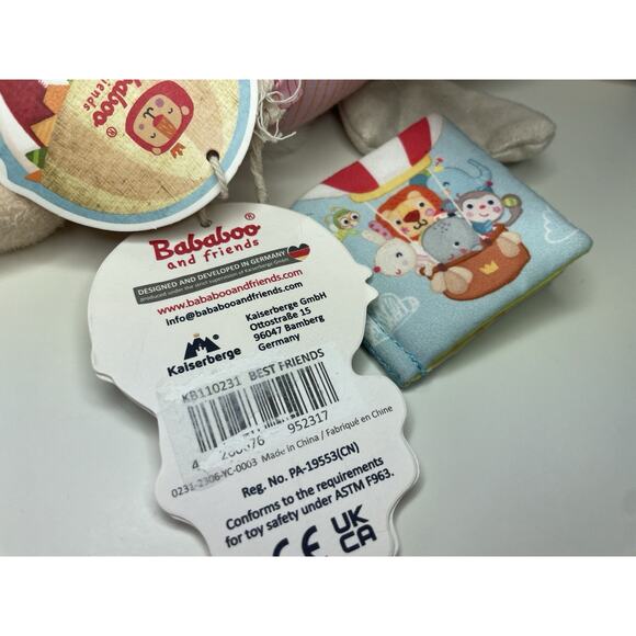 Bababoo and Friends Pippa Bunny Best Friend Plush 9” Stuffed Animal Rabbit NWT - Picture 11 of 12